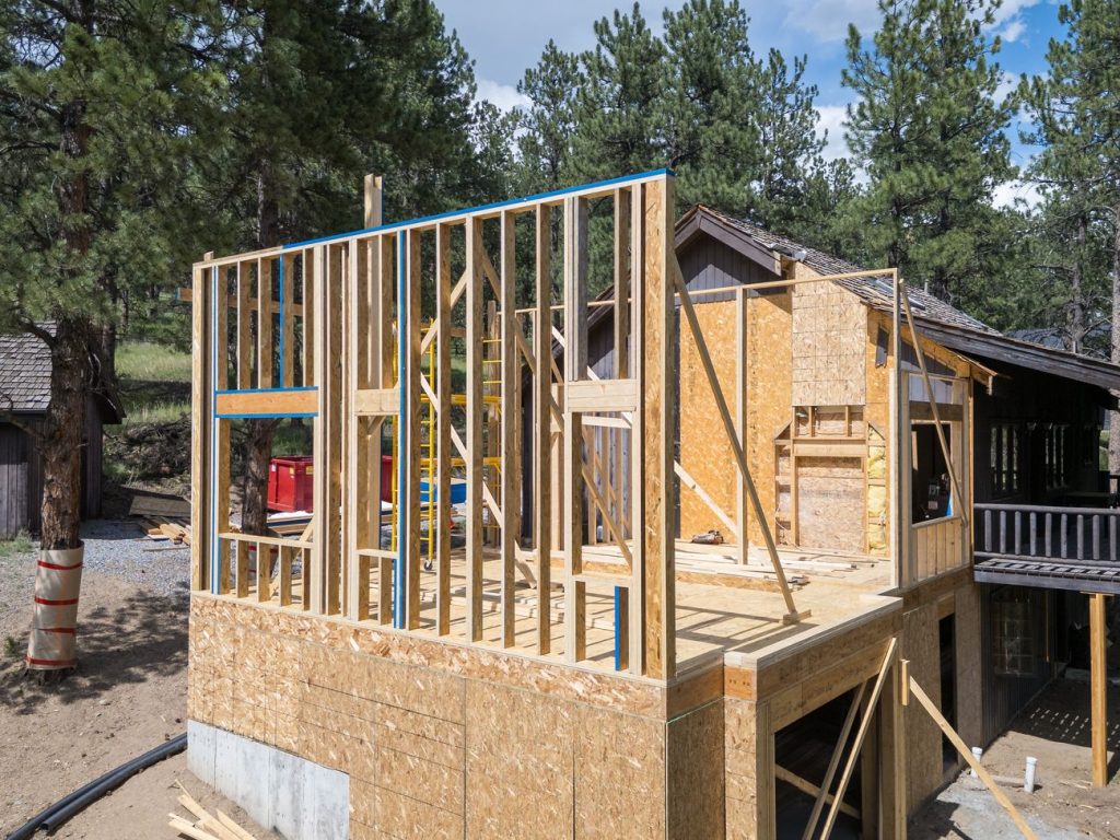 Crafted Space Co.: Whole-home renovation - Structural framing in Evergreen, CO.